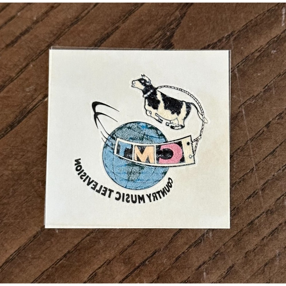 CMT‎ Country Music Television Channel TV Flying Cow Temporary Tattoo